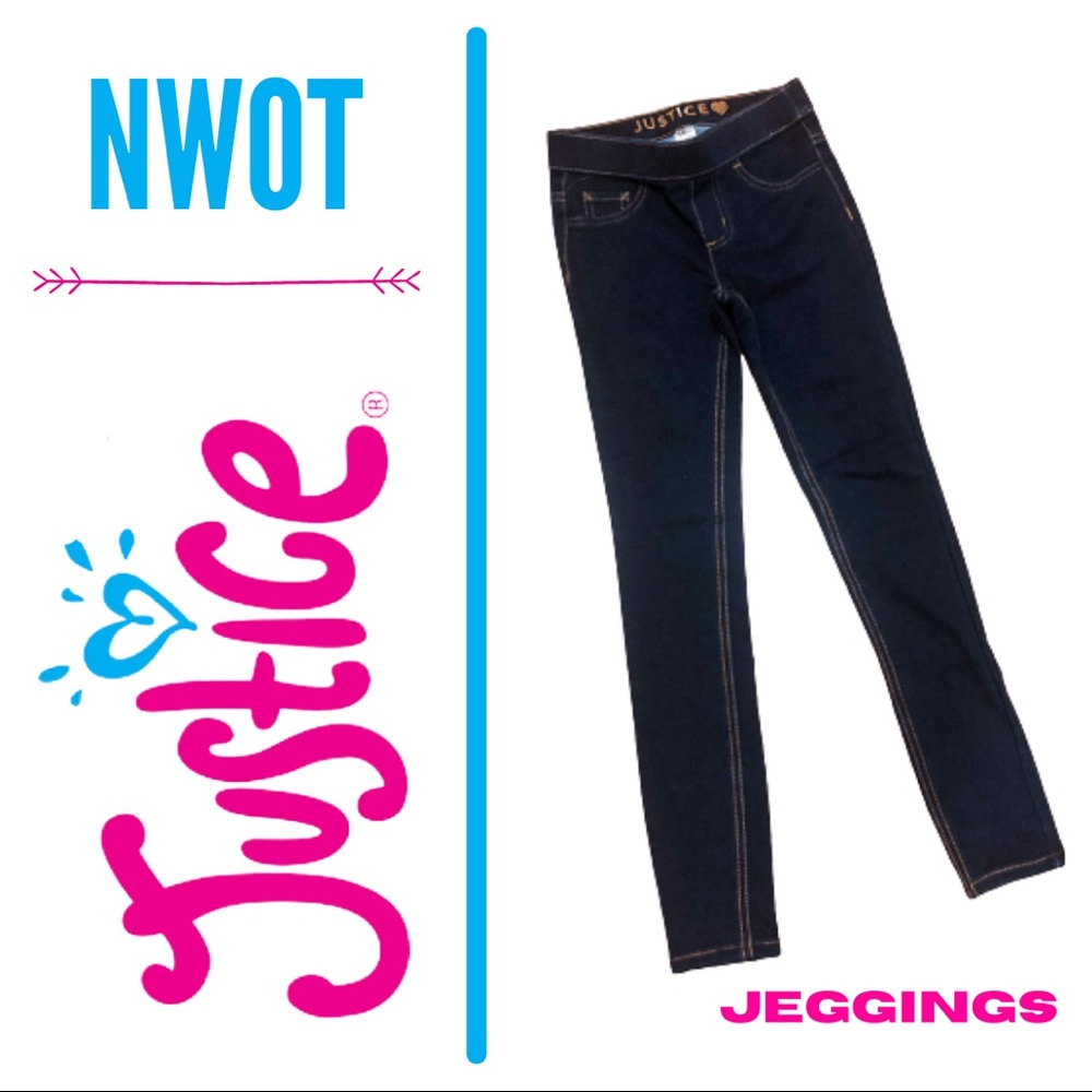 Justice Girls Pull On Jeggings 10 Slim